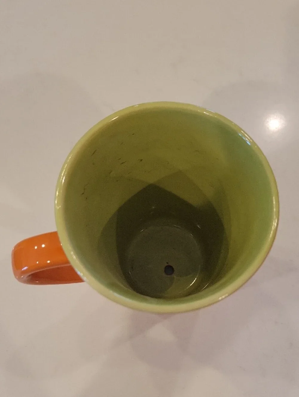 Orange Ceramic Tall Planter Mug